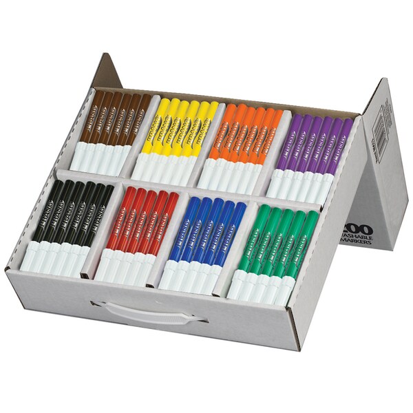 Prang Washable Art Marker Masterpack, 8 Colors, PK200